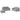 Set de canapele cu perne, 3 piese, gri deschis, textil