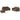 Set de canapele cu perne, 3 piese, maro, textil