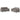 Set de canapele cu perne, 2 piese, gri taupe, textil