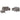 Set de canapele cu perne, 3 piese, gri taupe, textil