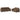 Set de canapele cu perne, 2 piese, maro, textil