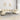 Set de canapele cu perne, 3 piese, crem, textil