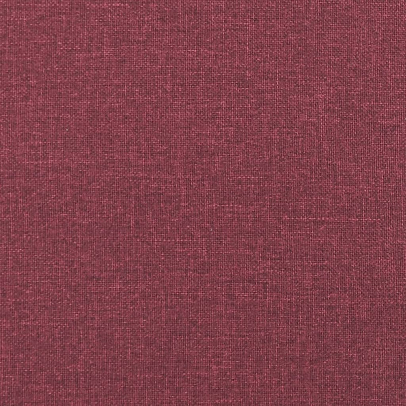 Set canapea cu perne, 3 piese, roșu vin, material textil