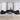 Set de canapele, 3 piese, negru, textil