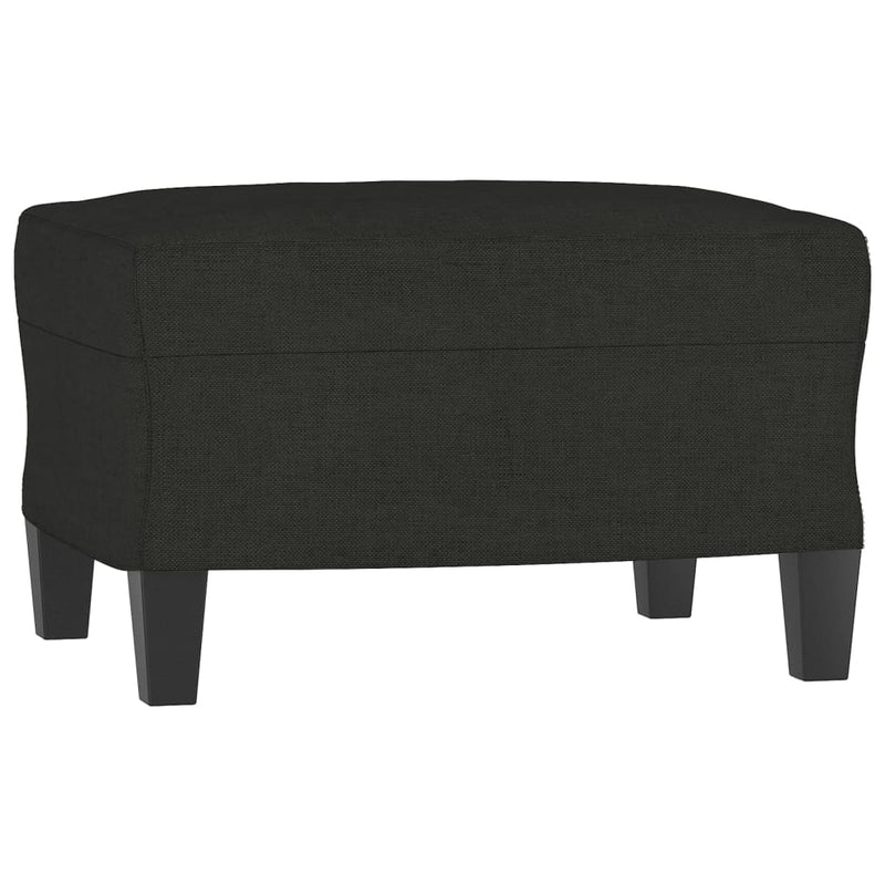 Set de canapele, 4 piese, negru, material textil