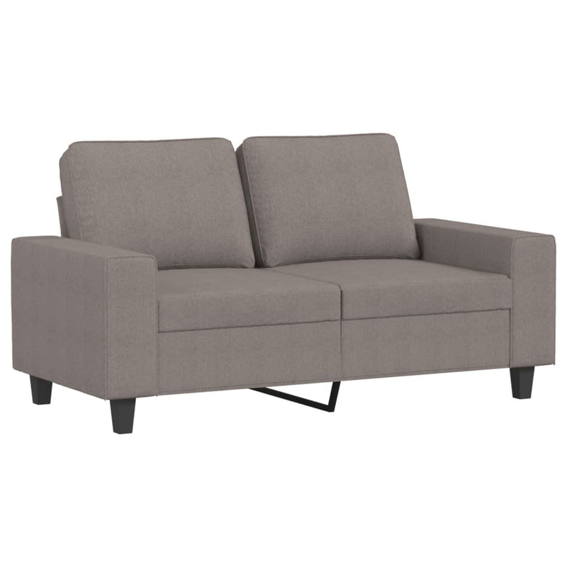 Set de canapele, 4 piese, gri taupe, textil