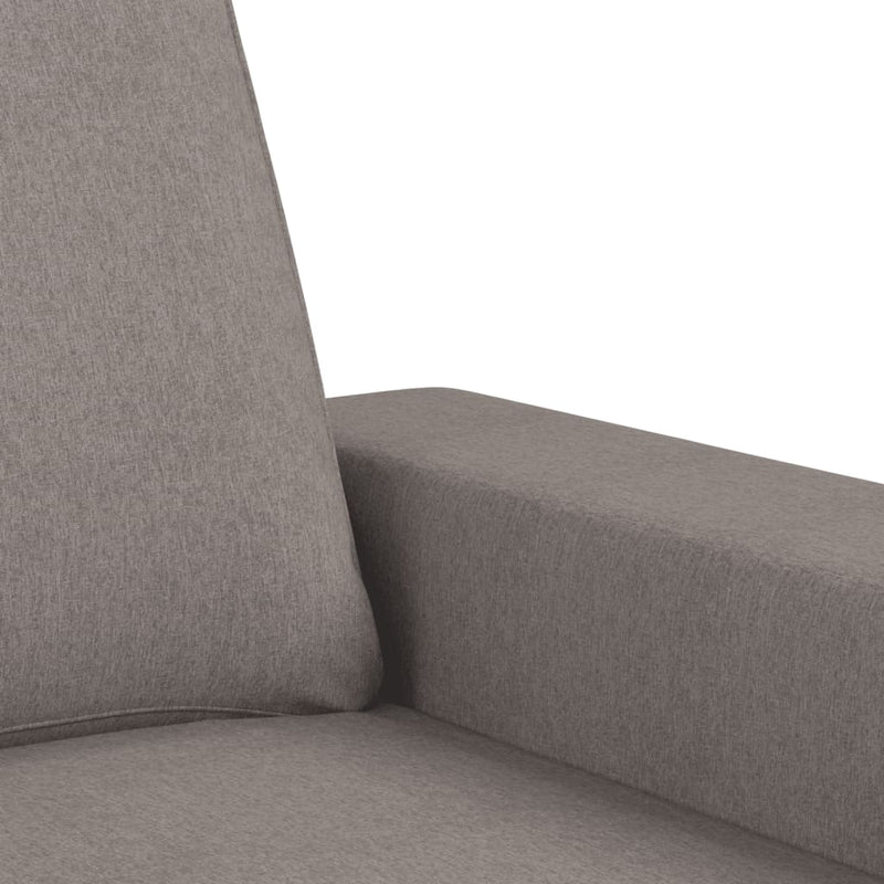 Set de canapele, 4 piese, gri taupe, textil