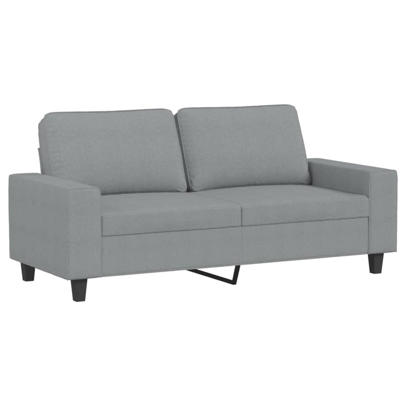 Set de canapele, 2 piese, gri deschis, material textil