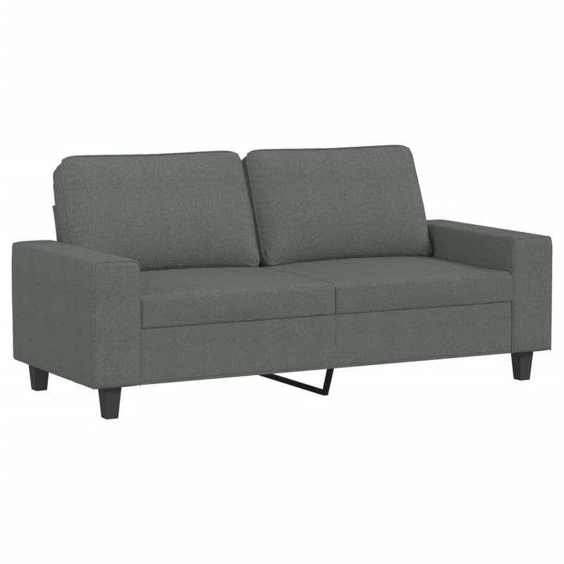Set de canapele, 2 piese, gri închis, material textil