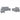 Set de canapele, 3 piese, gri deschis, textil