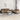 Set de canapele, 2 piese, maro, textil