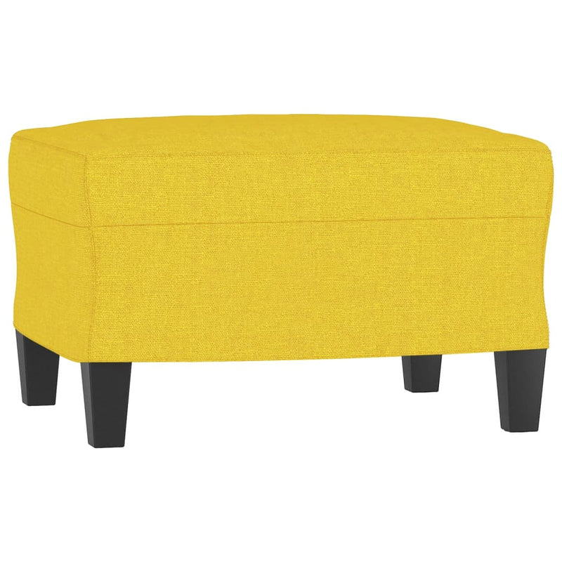 Set de canapele, 3 piese, galben deschis, textil