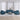 Set de canapele, 3 piese, albastru, catifea
