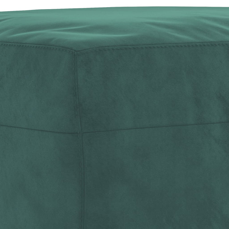 Set de canapele, 4 piese, verde închis, catifea