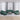 Set de canapele, 4 piese, verde închis, catifea