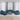 Set de canapele, 4 piese, albastru, catifea