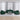 Set canapea cu perne, 3 piese, verde închis, catifea