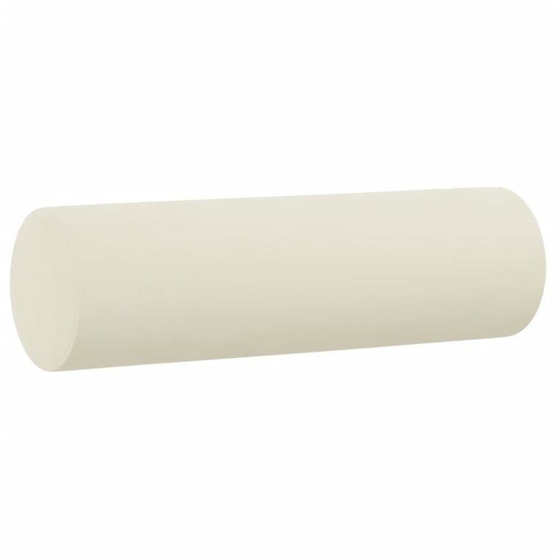 Set de canapele cu perne, 3 piese, crem, catifea