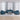 Set de canapele cu perne, 3 piese, albastru, catifea
