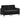 Set canapea 2 piese, negru, catifea