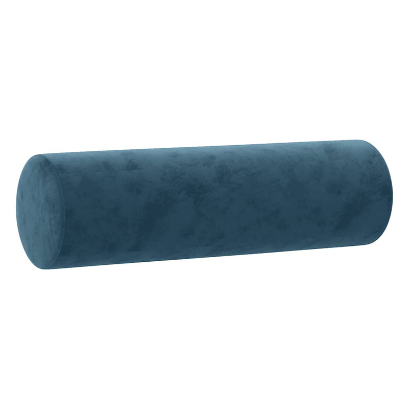 Set de canapele cu perne, 2 piese, albastru, catifea
