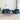 Set de canapele cu perne, 2 piese, albastru, catifea