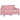 Set canapea cu perne, 3 piese, roz, catifea
