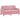 Set canapea cu perne, 3 piese, roz, catifea