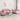 Set canapea cu perne, 3 piese, roz, catifea