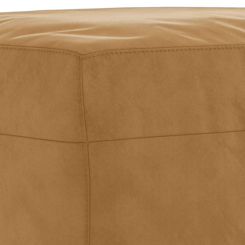 Set de canapele cu perne, 3 piese, maro, catifea