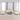 Set de canapele cu perne, 3 piese, crem, textil