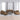 Set de canapele cu perne, 4 piese, maro, textil