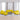 Set de canapele cu perne, 4 piese, galben deschis, textil