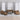 Set de canapele cu perne, 4 piese, maro, textil