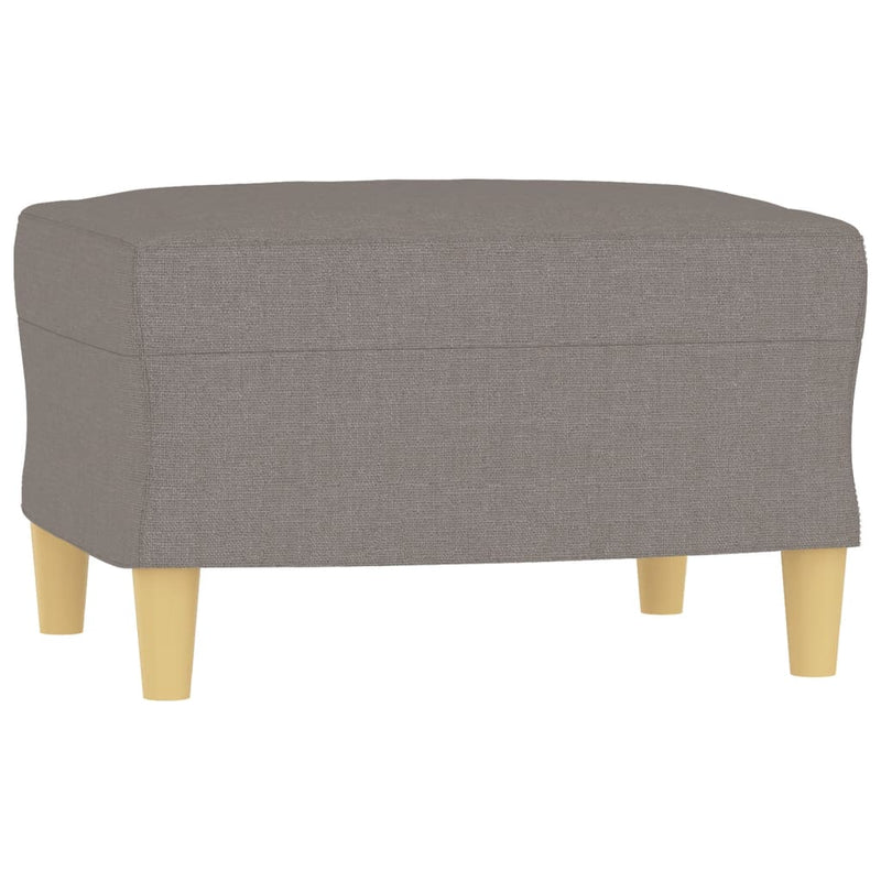 Set de canapele cu perne, 4 piese, gri taupe, textil