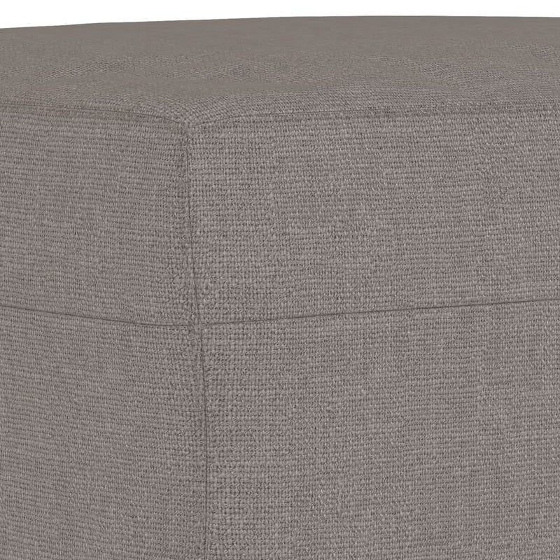 Set de canapele cu perne, 4 piese, gri taupe, textil