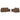 Set de canapele cu perne, 2 piese, maro, textil