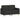 Set de canapele cu perne, 3 piese, negru, textil