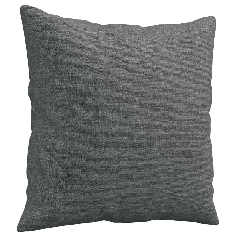 Set de canapele cu perne, 2 piese, gri închis, material textil
