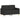 Set de canapele cu perne, 2 piese, negru, material textil