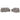 Set de canapele cu perne, 2 piese, gri taupe, textil
