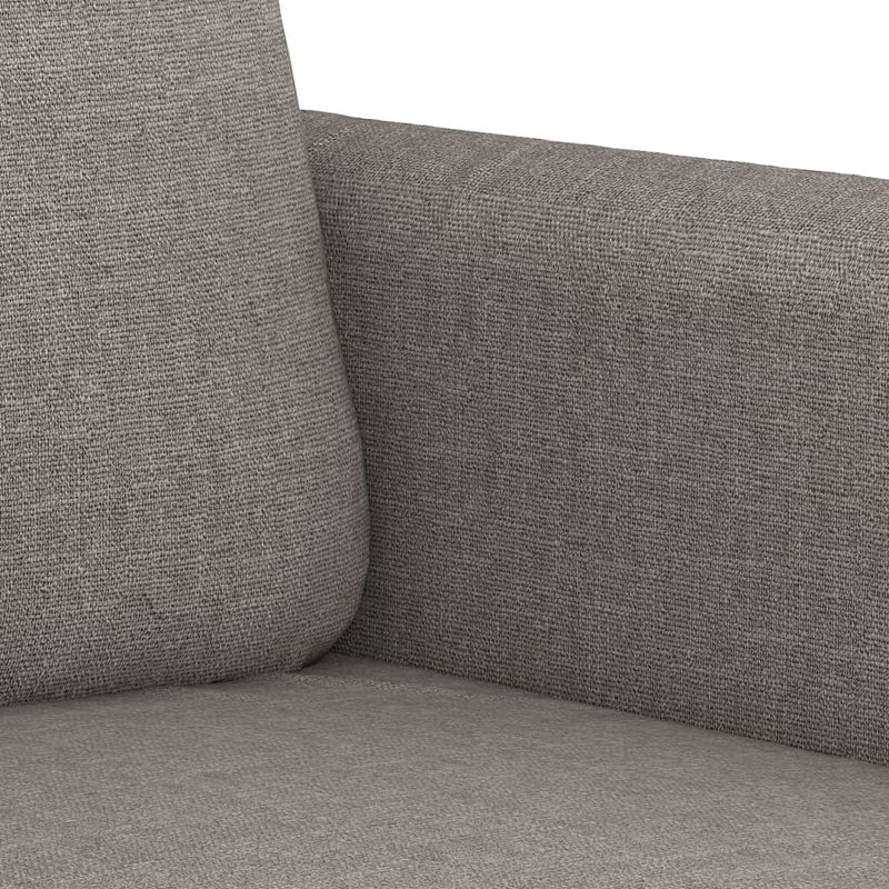 Set de canapele cu perne, 2 piese, gri taupe, textil