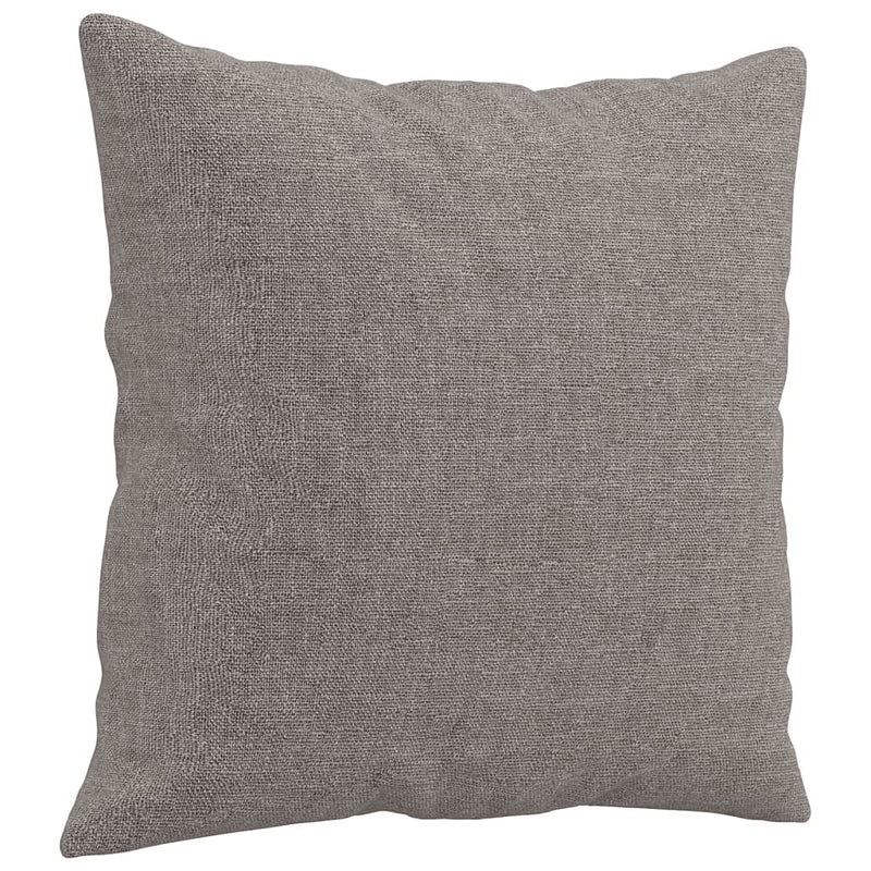 Set de canapele cu perne, 2 piese, gri taupe, textil
