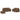 Set de canapele cu perne, 3 piese, maro, textil