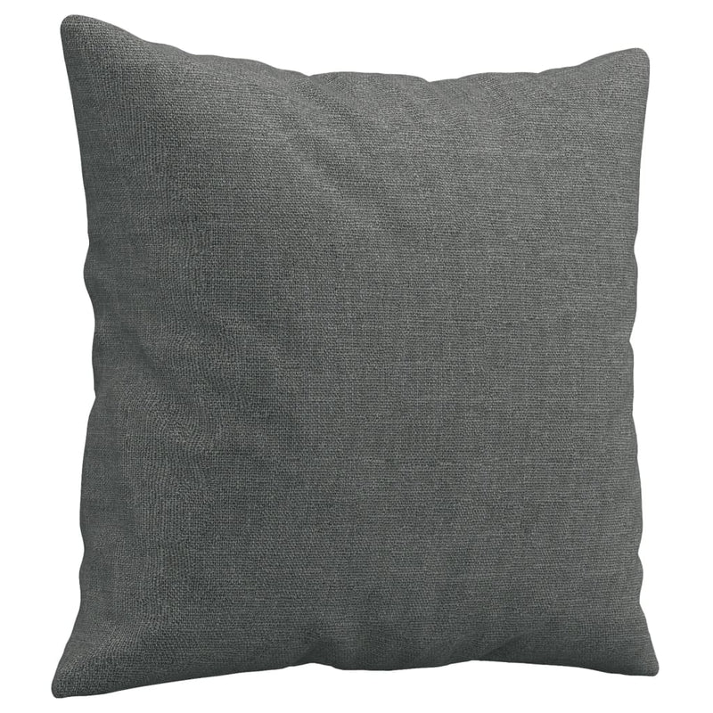 Set de canapele cu perne, 2 piese, gri închis, material textil