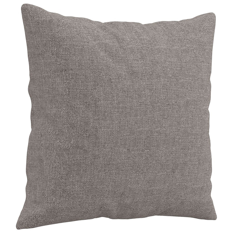 Set de canapele cu perne, 3 piese, gri taupe, textil