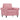 Set de canapele cu perne, 3 piese, roz, catifea