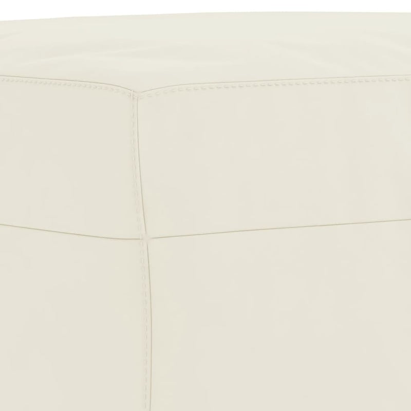 Set de canapele cu perne, 4 piese, crem, catifea