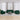 Set canapea cu perne, 3 piese, verde închis, catifea