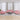 Set canapea cu perne, 3 piese, roz, catifea
